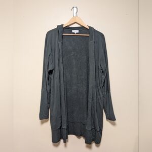 Soma Upward Hooded Cardigan Women’s Medium Green Rayon Blend